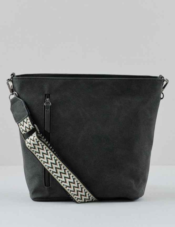 Borsa di medie dimensioni con tracolla fantasia